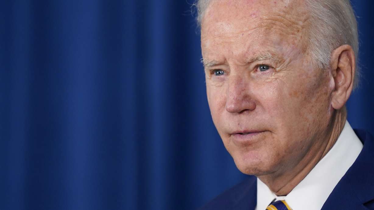President Joe Biden speaks about the May jobs report, Friday, in Rehoboth Beach, Del. Biden says he has not changed his views on human rights despite his administration's praise of Saudi Arabia for getting key oil producers to step up production.