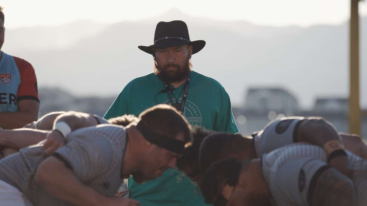 Utah Warriors assistant coach Robbie Abel watches over his players prior to a game against Austin Gilgronis, May 21, 2022 at Zions Bank Stadium in Herriman.