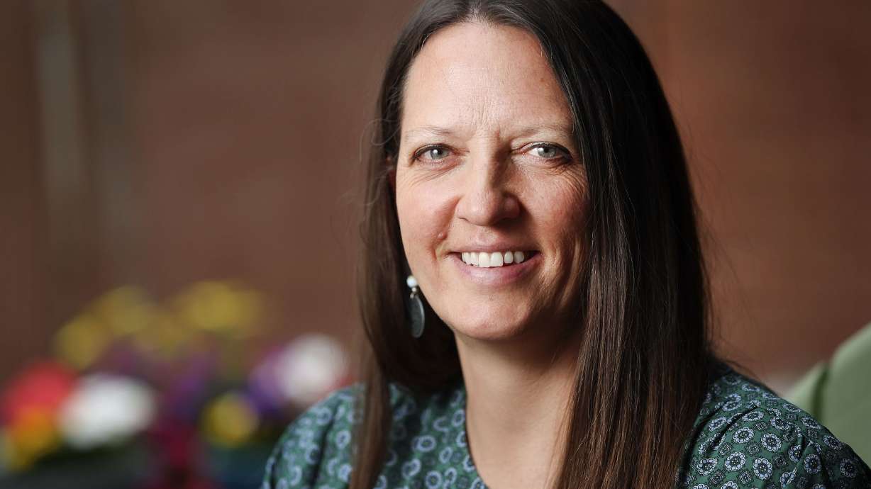 Angie Holzer, CEO and founder of WikiCharities, is photographed in Bountiful on May 26. WikiCharities is providing a one-stop transparency and resource sharing website for nonprofits across the U.S. The effort, itself a nonprofit endeavor, just launched a pilot program in Utah it says will help the state’s nonprofit community.