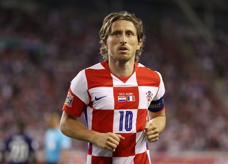 FILE PHOTO: Soccer Football - UEFA Nations League - Group A - Croatia v France - Stadion Poljud, Split, Croatia - June 6, 2022 Croatia's Luka Modric