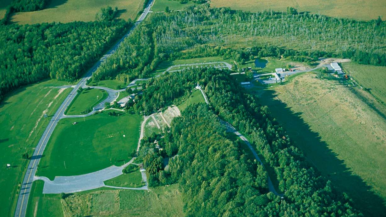 A shooter fired as many as two dozen rounds from a treeline, twice striking the Hill Cumorah Visitors' Center of The Church of Jesus Christ of Latter-day Saints in Manchester, New York, on Wednesday afternoon, the Finger Lakes Times reported.