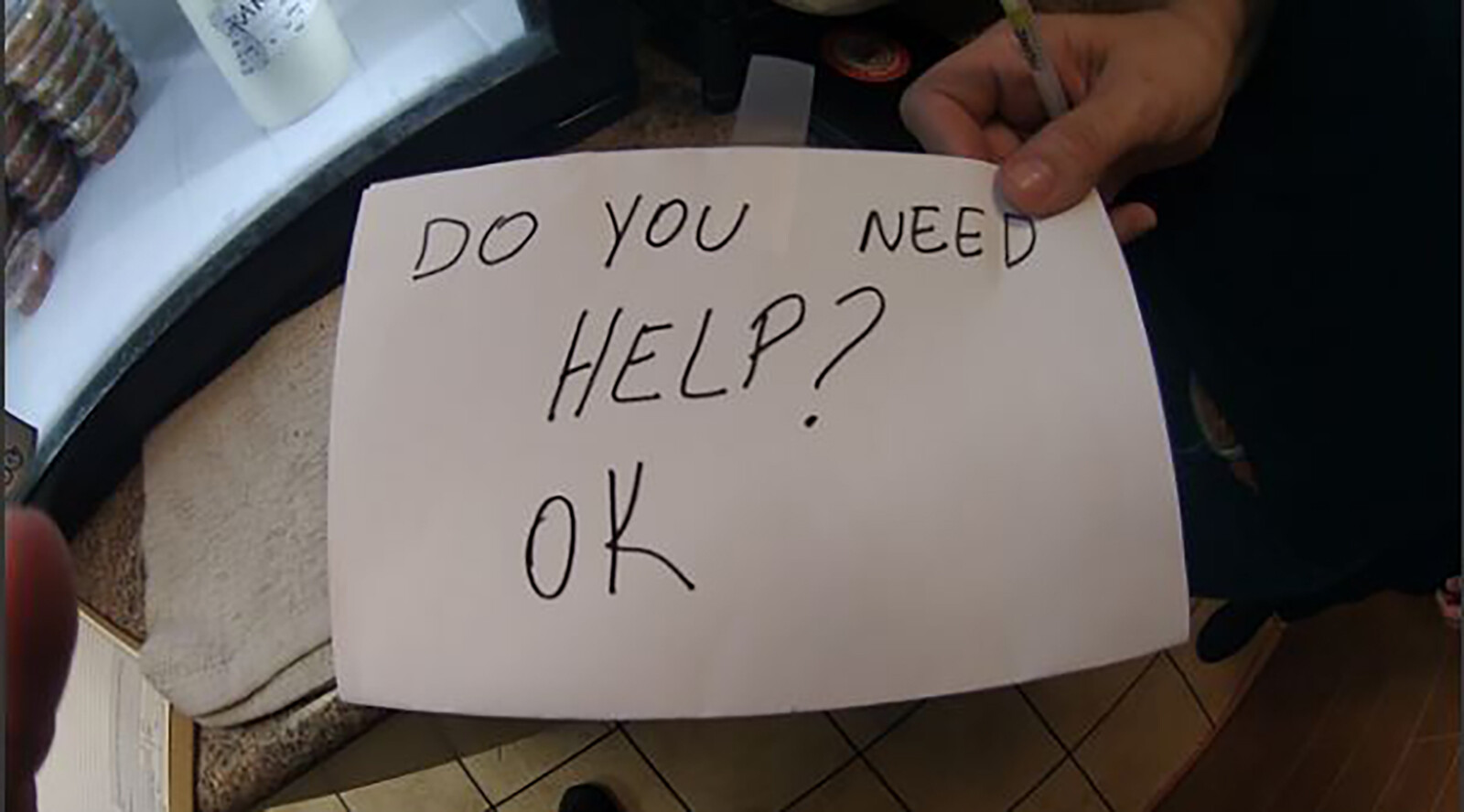 A stepfather in Florida has been convicted of child abuse after a restaurant employee last year noticed concerning signs and used a surreptitious note to ask a boy if he needed help, the Orange County State Attorney's Office announced on June 6.