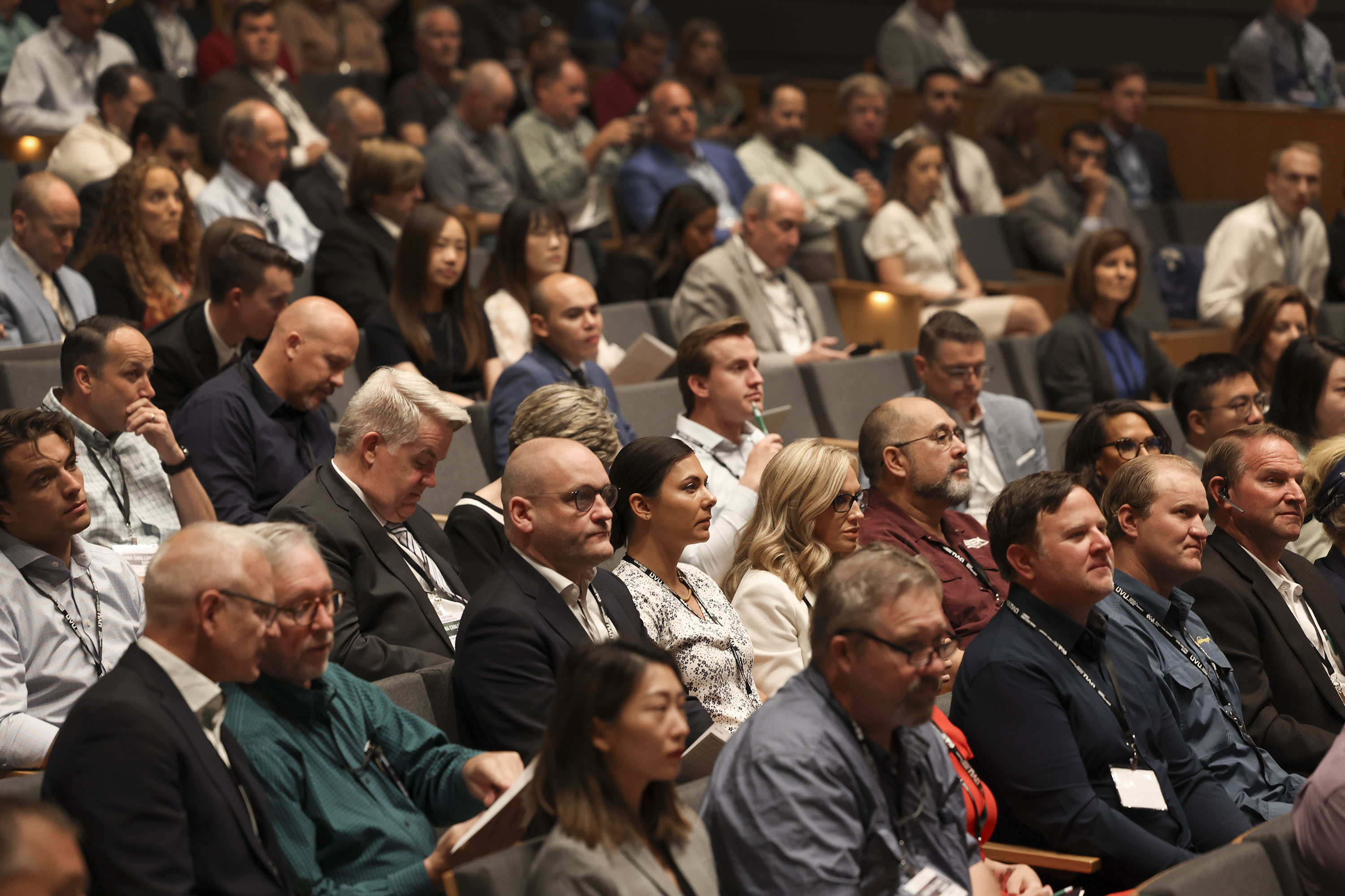 People attend the China Challenge Summit at Utah Valley University in Orem on Thursday.
