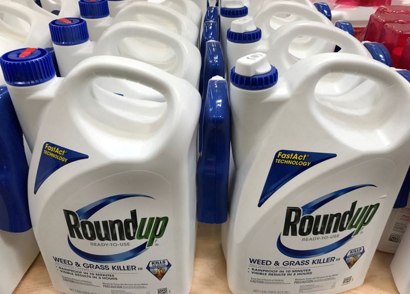 Bayer's Roundup is shown for sale in Encinitas, Calif., June 26, 2017. The U.S. Supreme Court could announce as soon as Monday whether it will hear Bayer's bid to dismiss claims its Roundup weedkiller causes cancer.