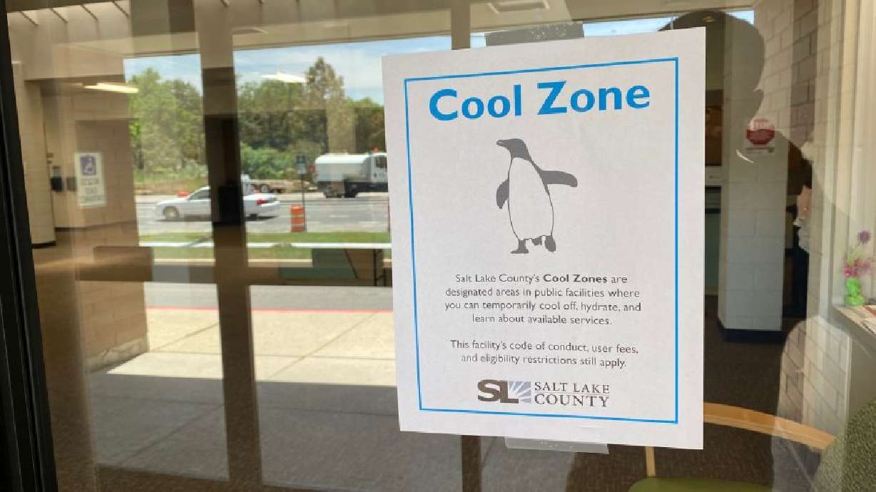 Salt Lake County has designated "cool zones" as temperatures are expected to rise this weekend.
