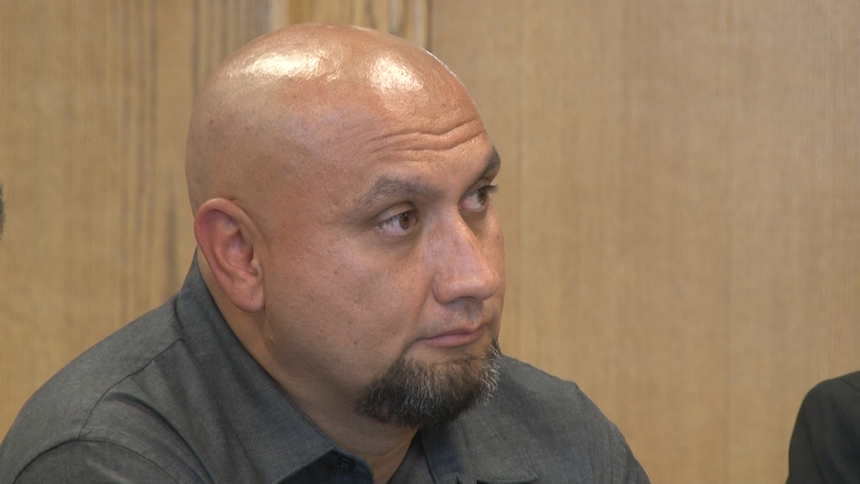 Christopher Tapp appears in his exoneration hearing in 2019. Wrongfully convicted in 1997 for a rape and murder, Tapp has agreed with the city of Idaho Falls to settle a lawsuit for $11.7 million.