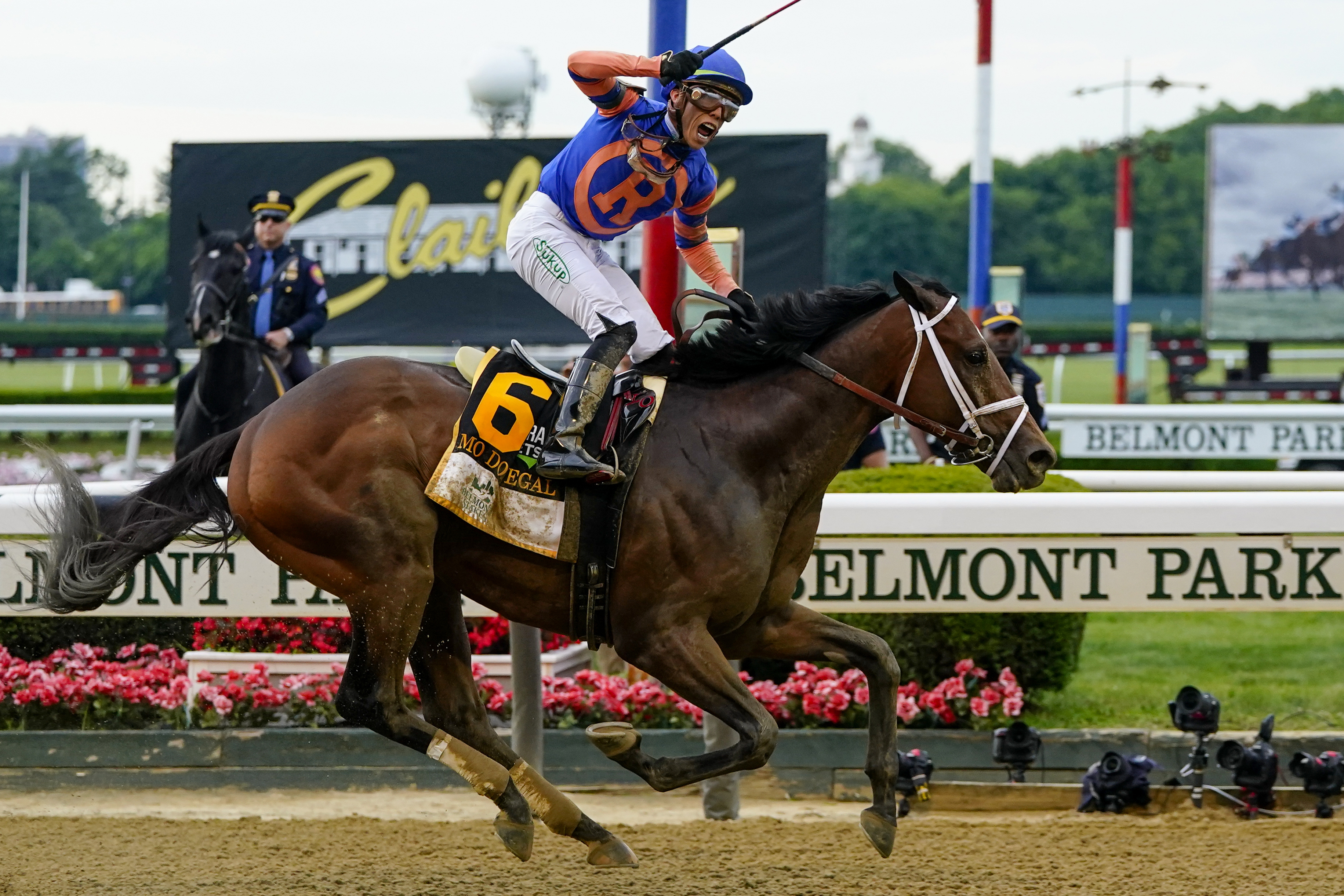 Montado por el puertorriqueño Irad Ortiz Jr., Mo Donegal gana la edición número 154 de Belmont Stakes, el sábado 11 de junio de 2022, en Elmont, Nueva York