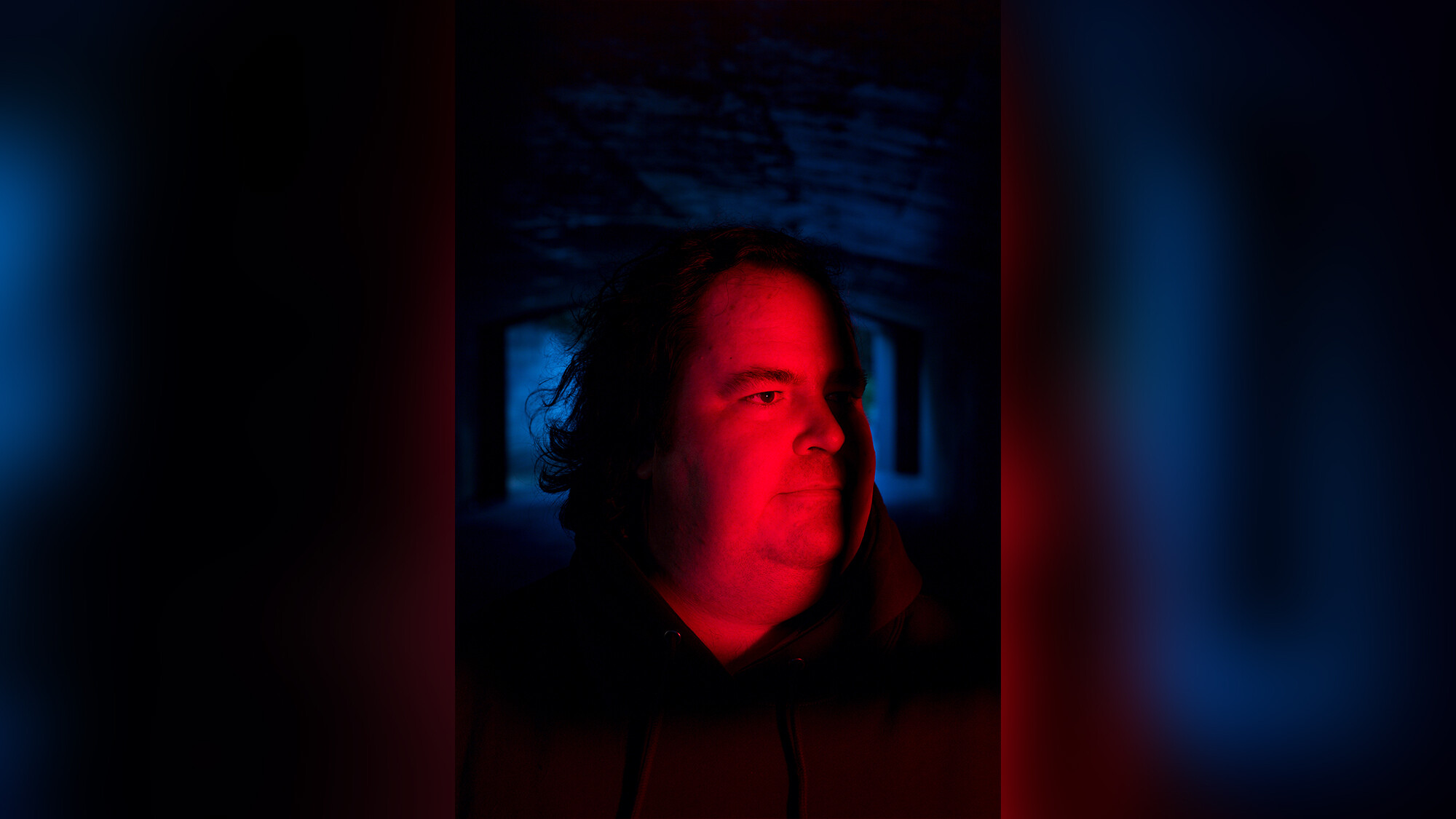 Blake Lemoine poses for a portrait in Golden Gate Park in San Francisco, California, on Thursday, June 9.