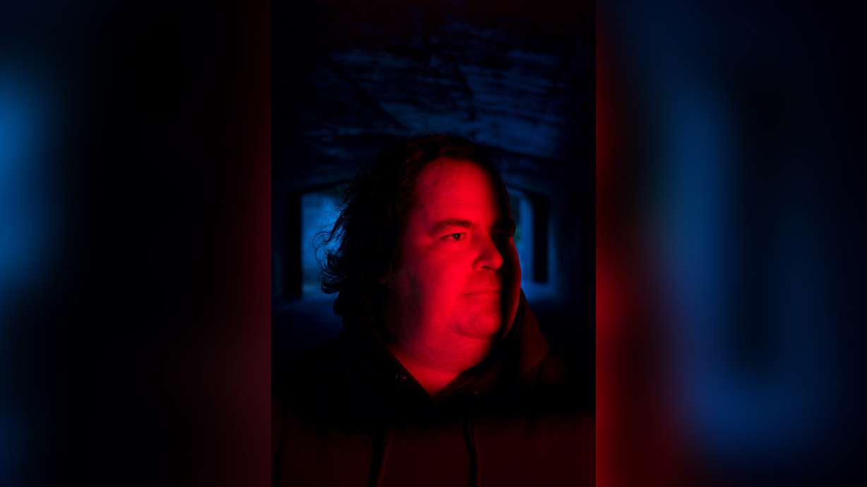 Blake Lemoine poses for a portrait in Golden Gate Park in San Francisco, California, on Thursday, June 9.