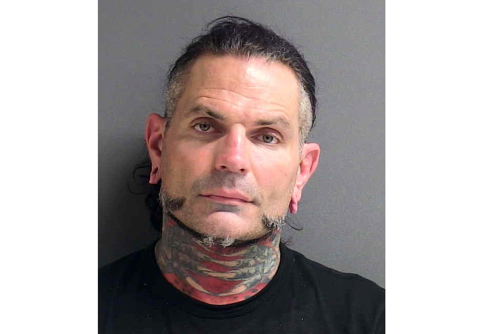 This booking photo provided by Volusia County Division Of Corrections shows Jeff Hardy.  Hardy, a Pro wrestler, is facing driving under the influence and other charges after being arrested in Florida, authorities said.
He was pulled over by a state trooper early Monday, June 13, 2022, after the Florida Highway Patrol received calls about an impaired driver driving along Interstate 95 in Volusia County. The county is home to Daytona Beach.
