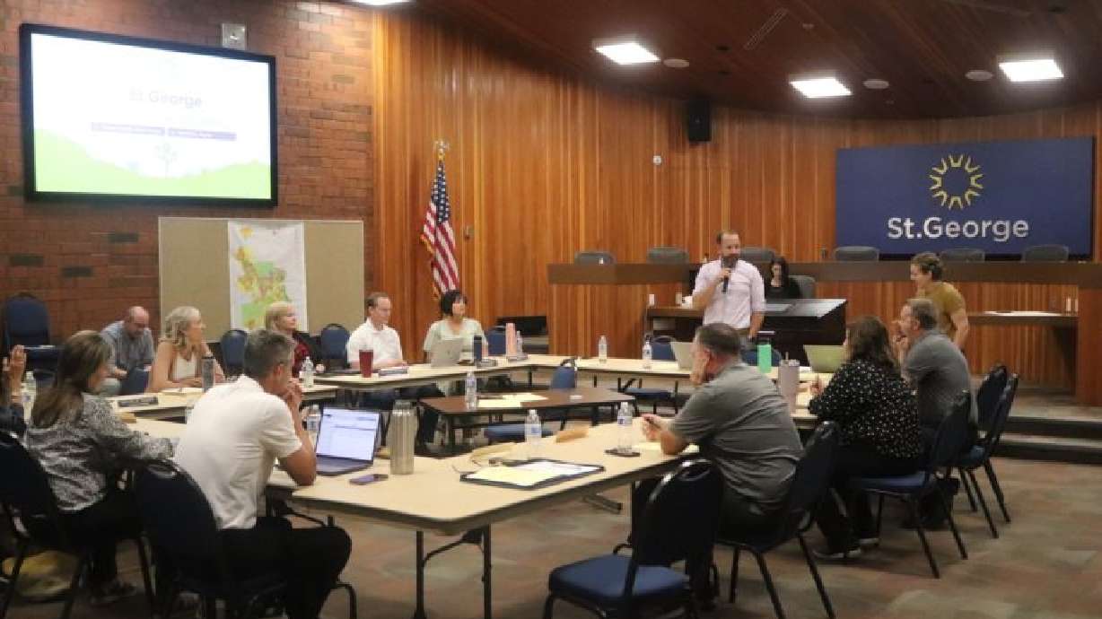 A joint meeting of the St. George City Council and Planning Commission discussing the St. George 2040 master plan update, St. George, Thursday. An update to St. George’s general plan is currently underway.