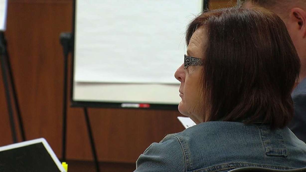 Jana Clyde, a nurse, appears in court in February 2018. An 8th District judge on Monday found her not guilty of negligently causing an inmate's death in the Duchesne County Jail.