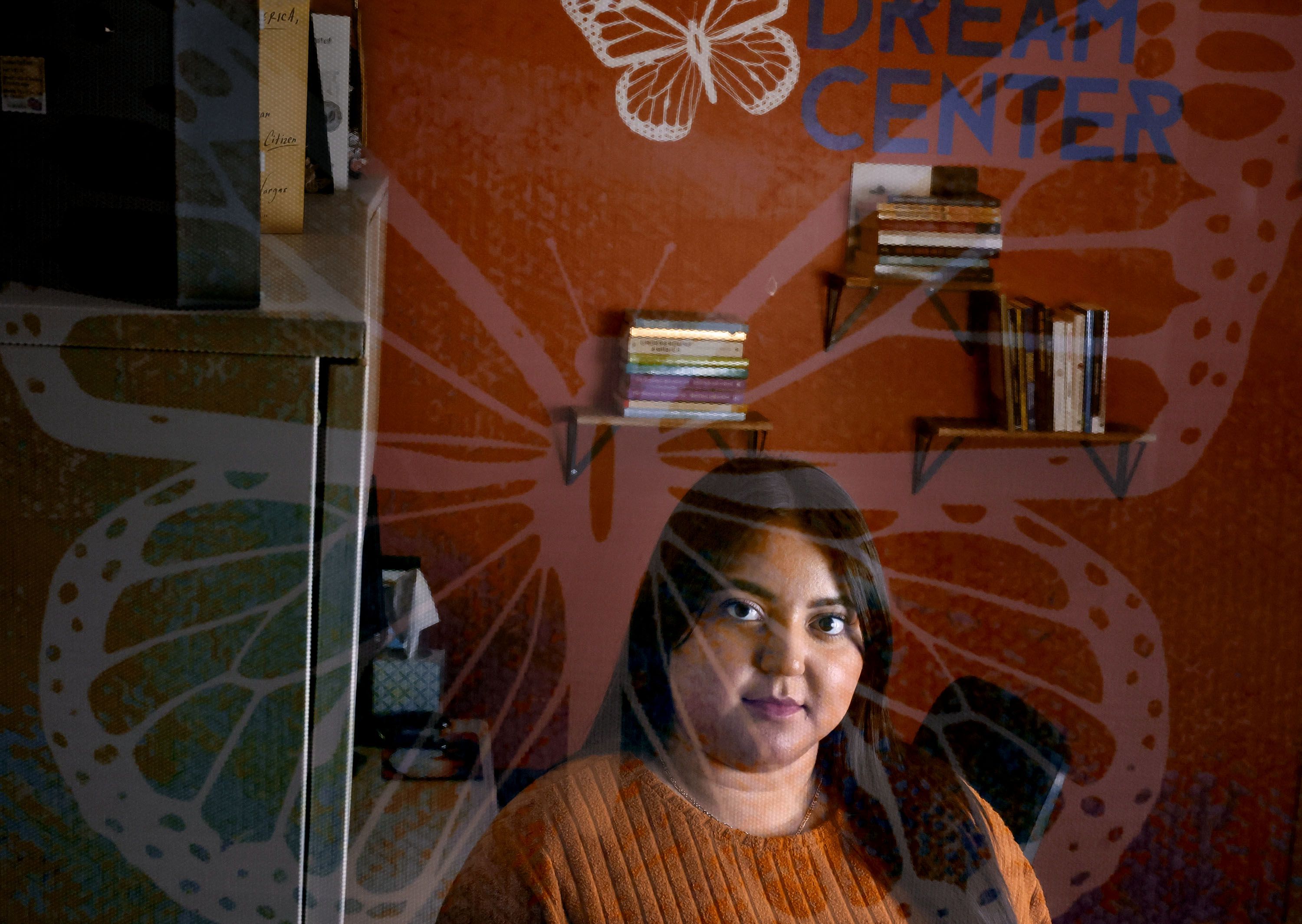 Wednesday marked a decade of the Deferred Action for Childhood Arrivals program, which protects children of undocumented immigrants from deportation and creates a pathway to work. Cristina Guerrero, admissions adviser for Salt Lake Community College and a DACA recipient, is photographed in the college’s Dream Center in West Valley on Thursday. 