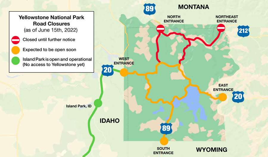 Current information on what is open/closed in Yellowstone National Park. Island Park is fully open and operational.