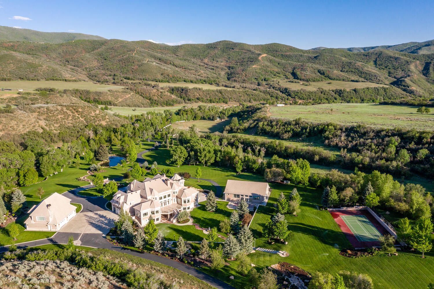 Utah’s most expensive home currently for sale is Hobble Creek Ranch, listed for $48 million. The 3,387-acre estate is located up the left fork of Hobble Creek Canyon in Springville, Utah.