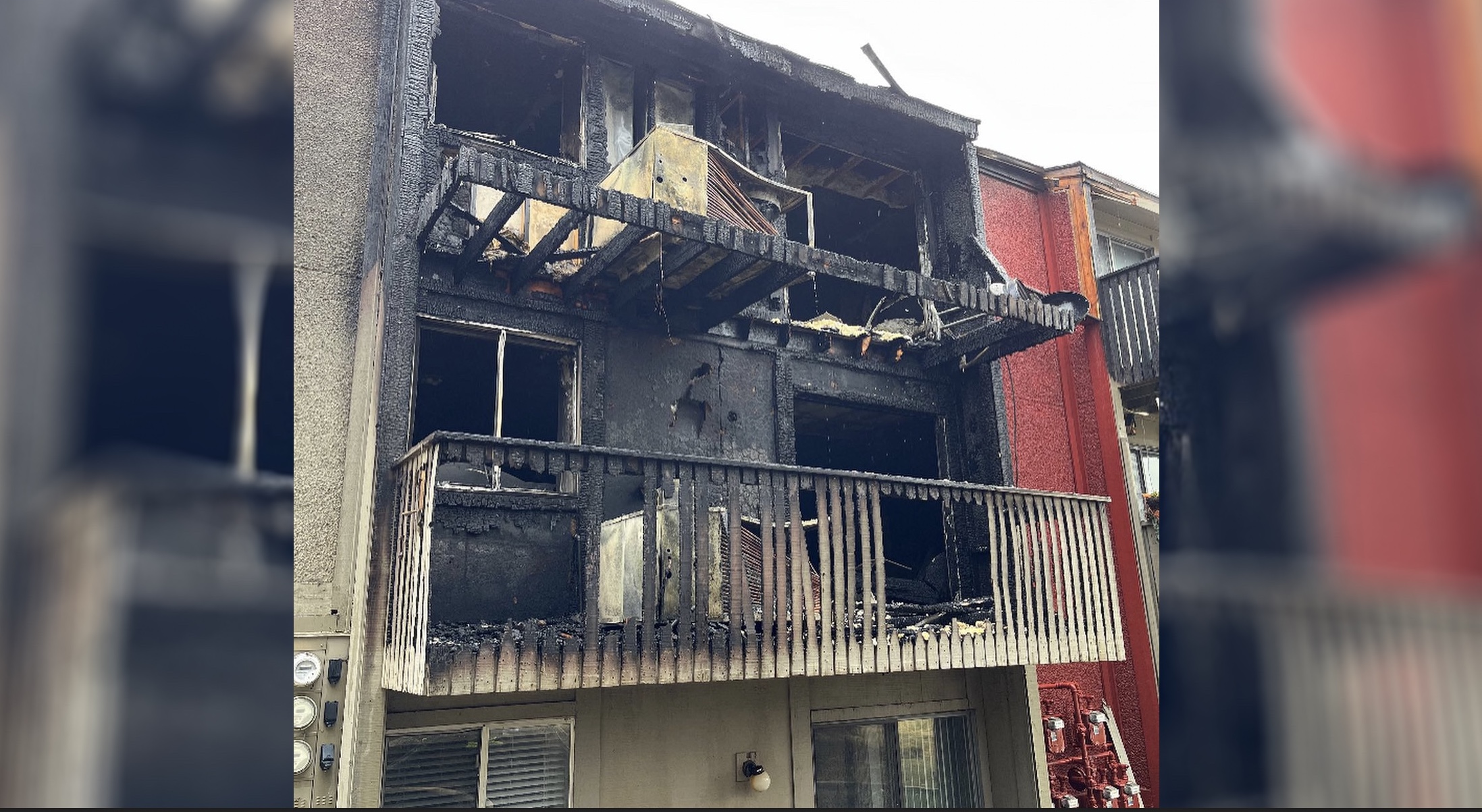 Five families have been displaced in North Salt Lake after an apartment fire destroyed multiple units on Saturday, fire officials said.