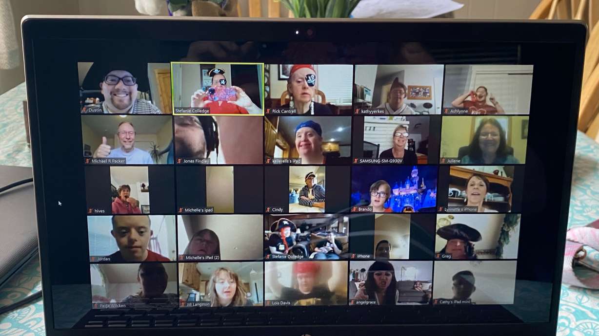 Participants engage in Just for Kids of Utah County's HIVE at Home program.