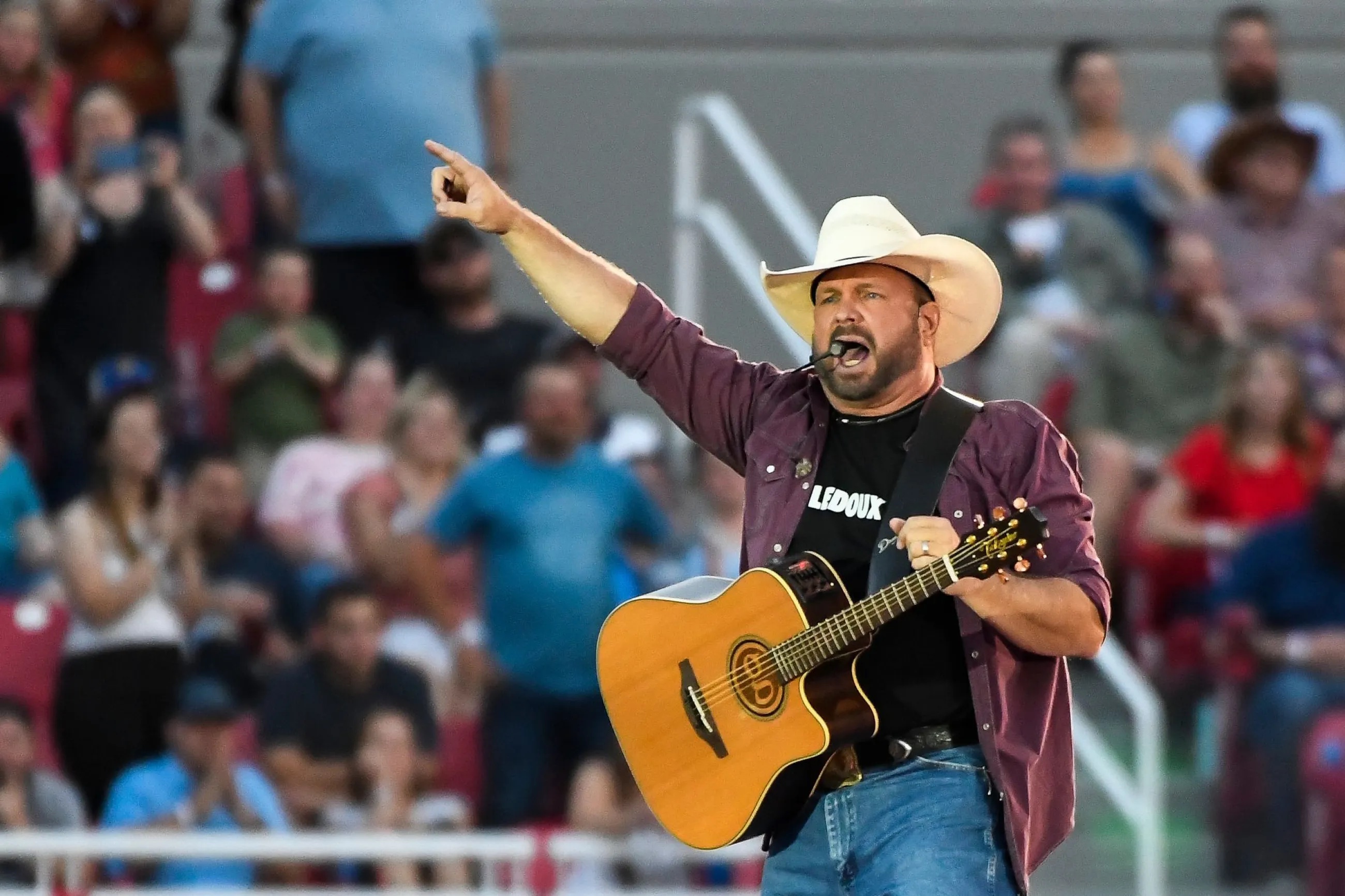Garth Brooks performs at Rice-Eccles Stadium in Salt Lake City on Friday, June 17, 2022.