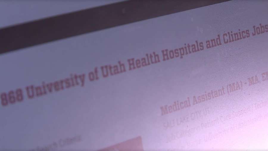 Job postings for the University of Utah Hospital.