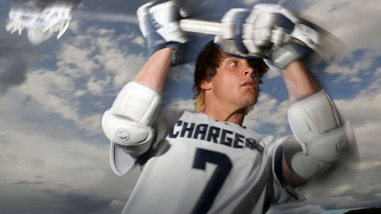 Mason Quick, Mr. Lacrosse, poses for a portrait at Corner Canyon High School in Draper on Monday, June 13, 2022.