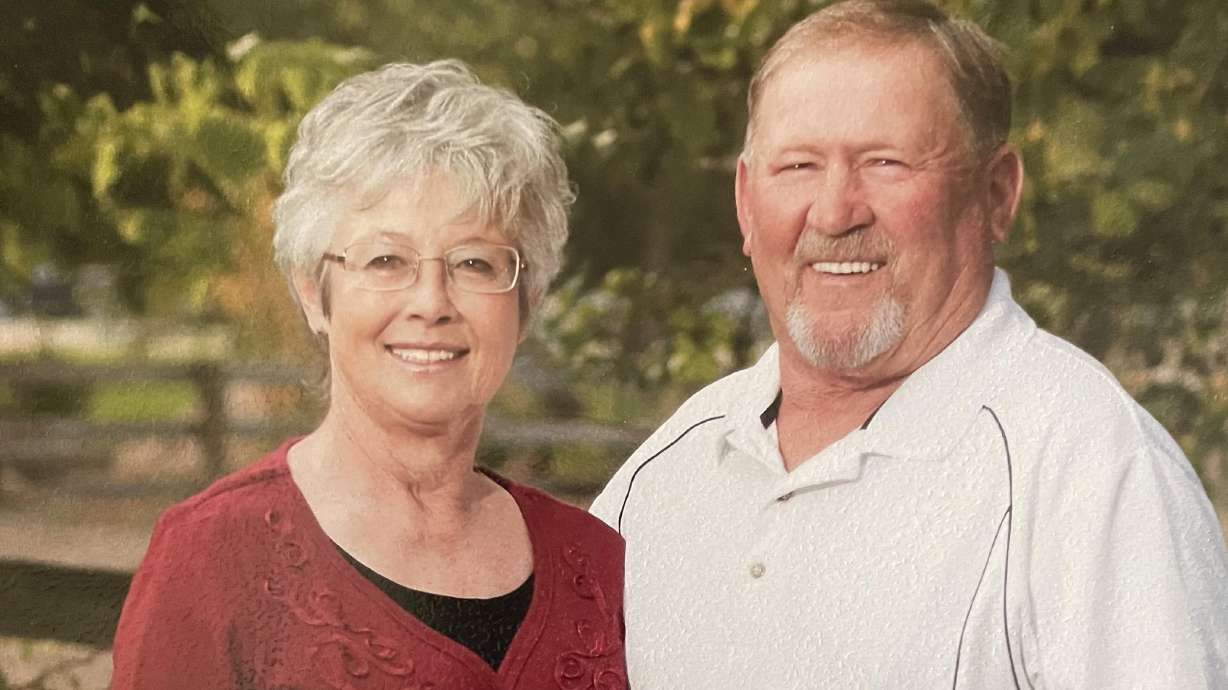 William Frenchy Kossman and his wife, Joy Kossman. Police say he was killed Tuesday in a workplace accident in Box Elder County.