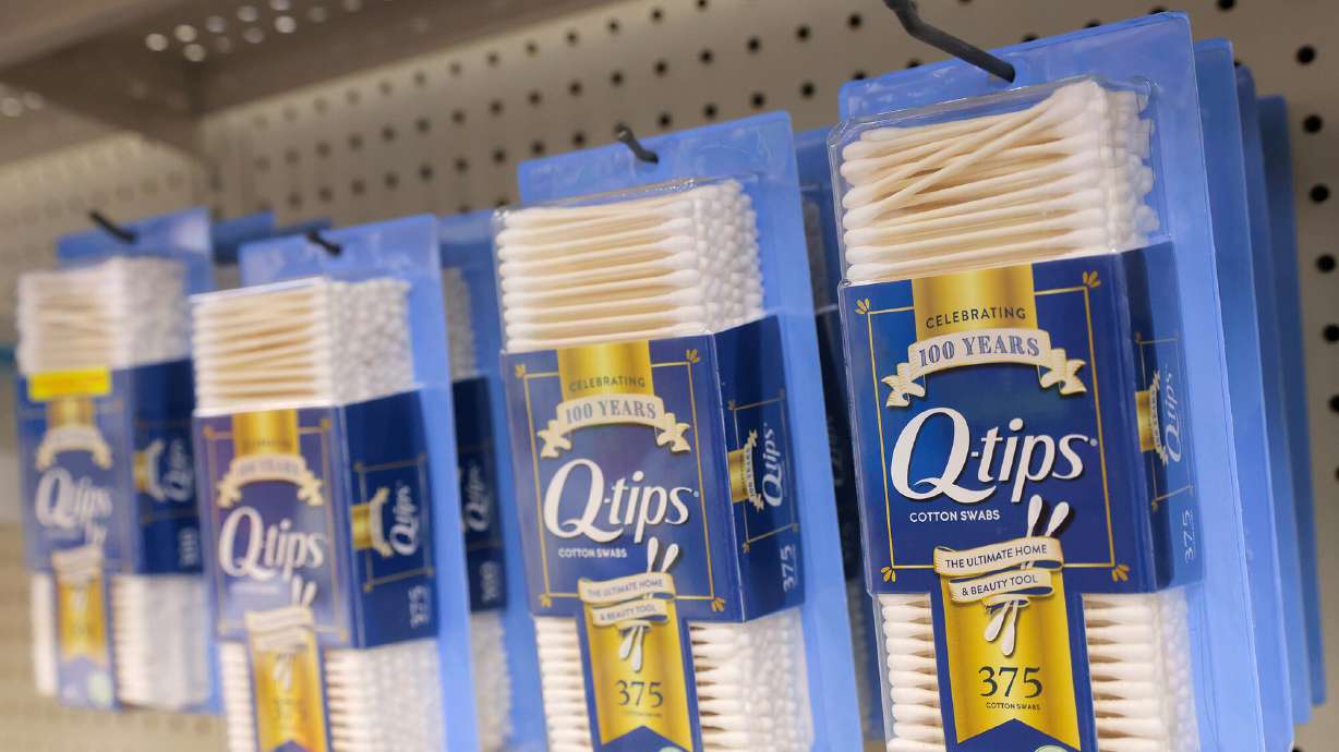 Q-tips, a brand of Unilever, is seen on display in a store in Manhattan, New York City, on March 24, and sticking Q-tips in your ears also can damage the ear canal. Unfortunately, we use it for the very thing it specifically warns us not to do.