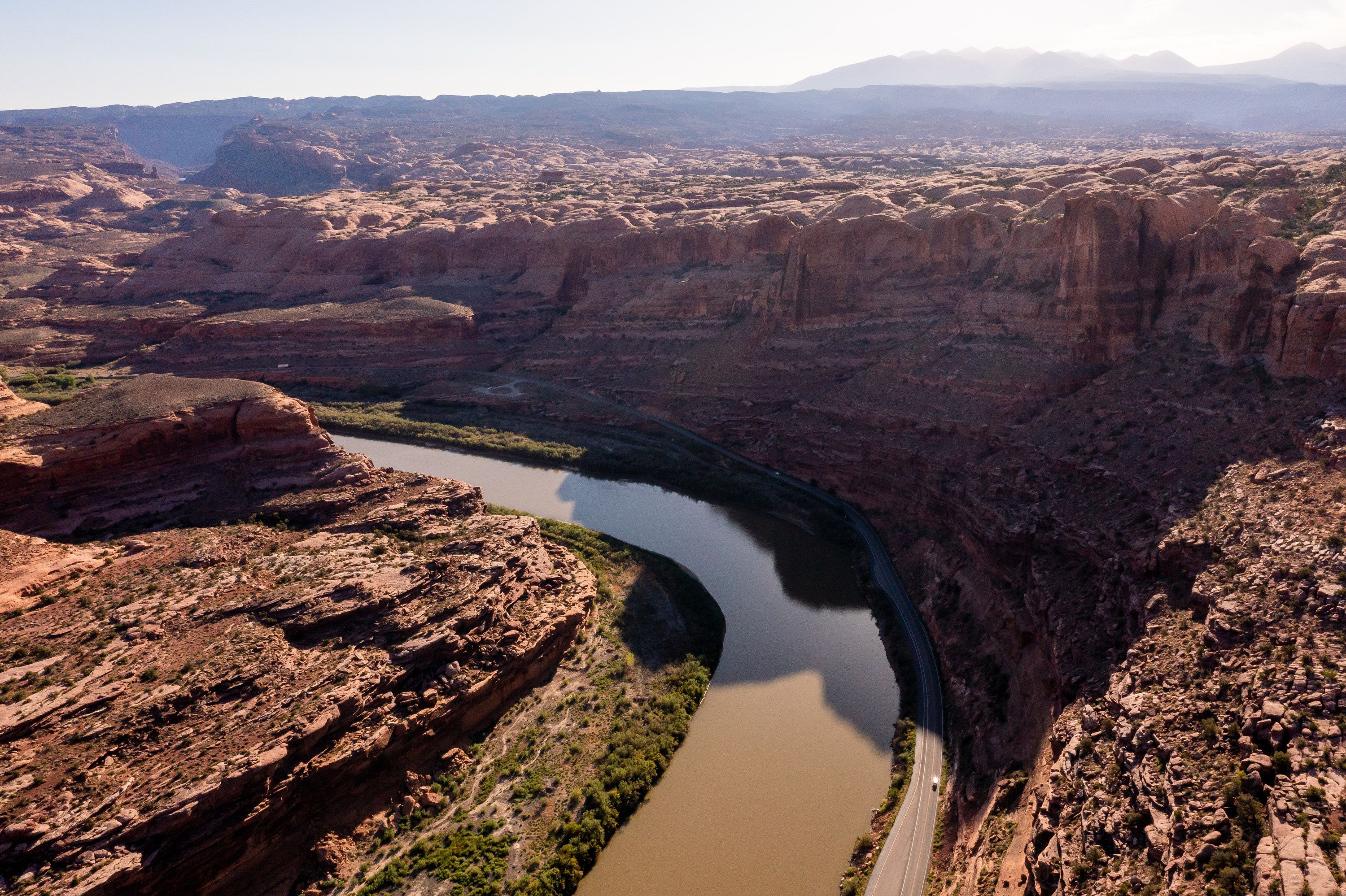 The Colorado River near Moab is pictured on Monday, Sept. 20, 2021.
