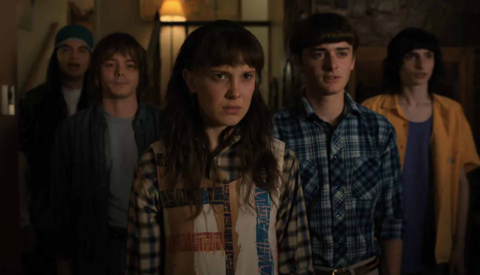 The gang investigates a new mystery in Stranger Things, Season 4, the most-watched show on Netflix.