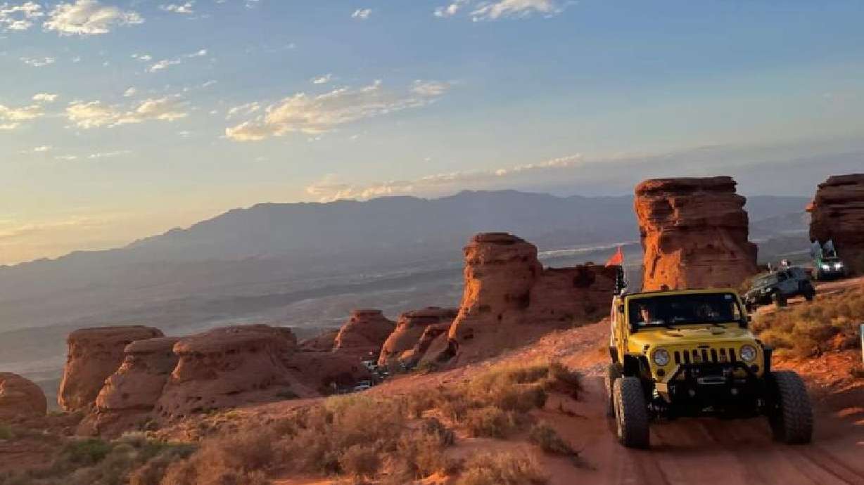 Sand Mountain is a popular area for off-road vehicles, St. George, July 3, 2021.