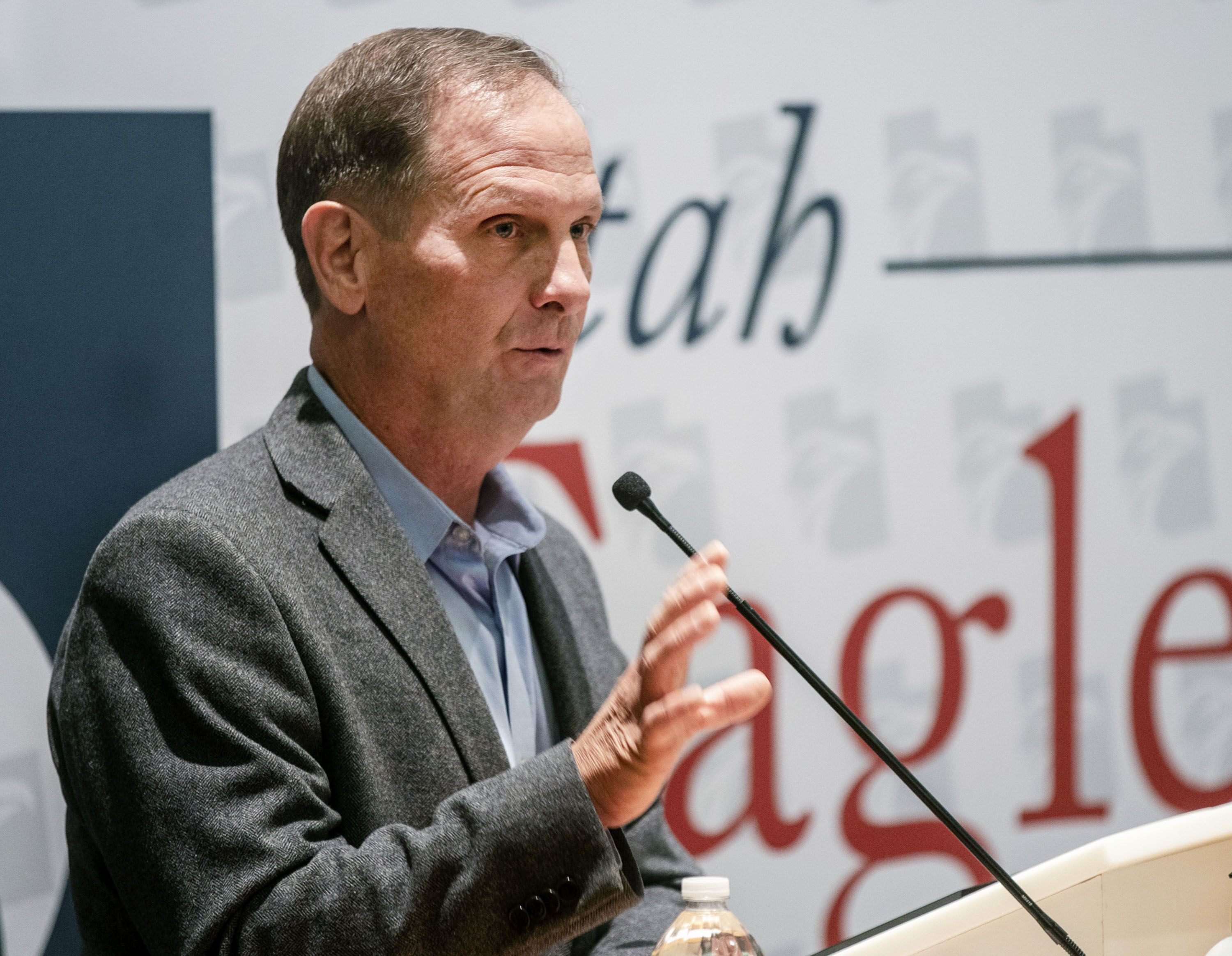 Rep. Chris Stewart, R-Utah, speaks during Utah Eagle Forum’s annual convention at Salt Lake Community College in Sandy on Jan. 8. Former President Donald Trump endorsed two incumbent Utah congressmen Monday.
