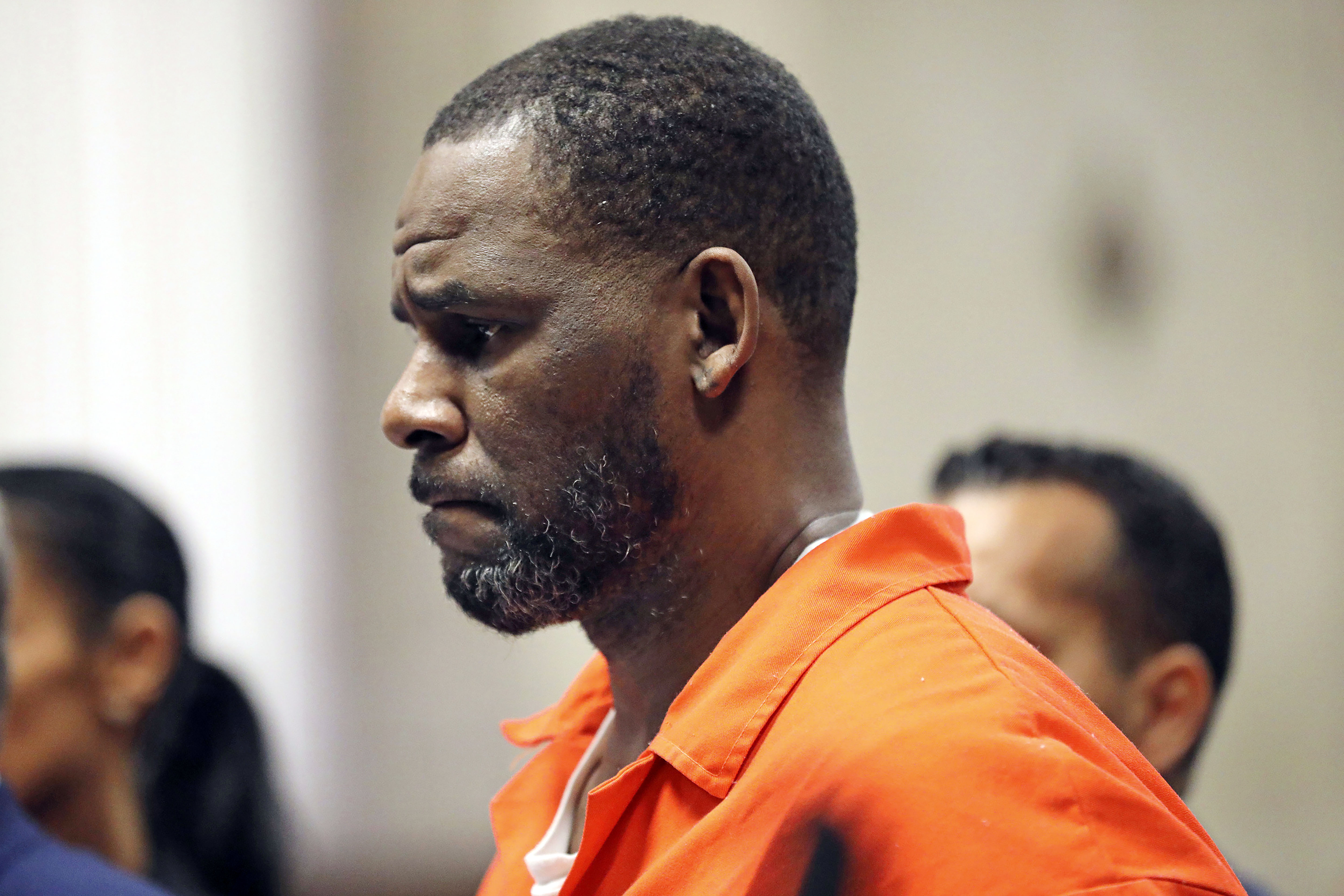 R. Kelly appears during a hearing at the Leighton Criminal Courthouse in Chicago, Sept. 17, 2019. He was sentenced to 30 years in prison for using his R&B superstardom to subject young fans to systematic sexual abuse. 