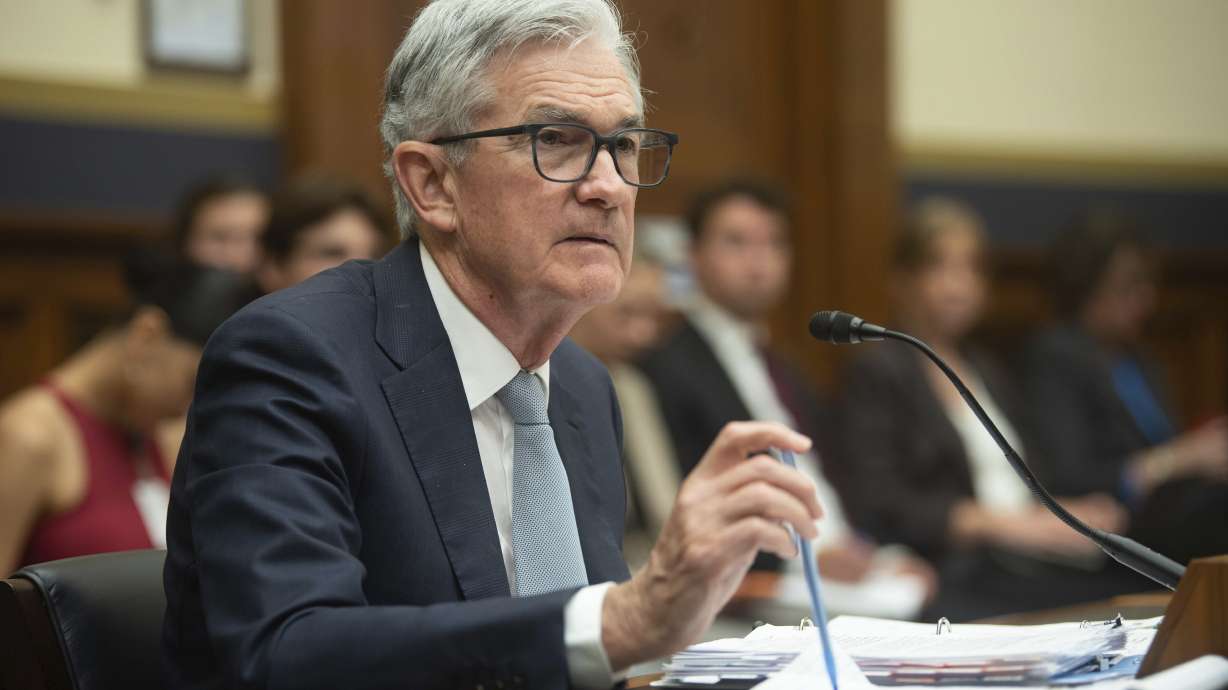 Federal Reserve Chairman Jerome Powell testifies before the House Financial Services Committee on June 23 in Washington. Powell said Wednesday there's "no guarantee'' the central bank can tame runaway inflation without hurting the job market.
