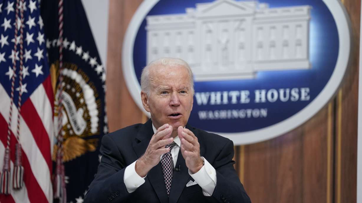President Joe Biden speaks during the Major Economies Forum on Energy and Climate in the South Court Auditorium on the White House campus, June 17 in Washington. A growing and overwhelming majority of Americans say the U.S. is heading in the wrong direction, including nearly 8 in 10 Democrats, according to a new poll.