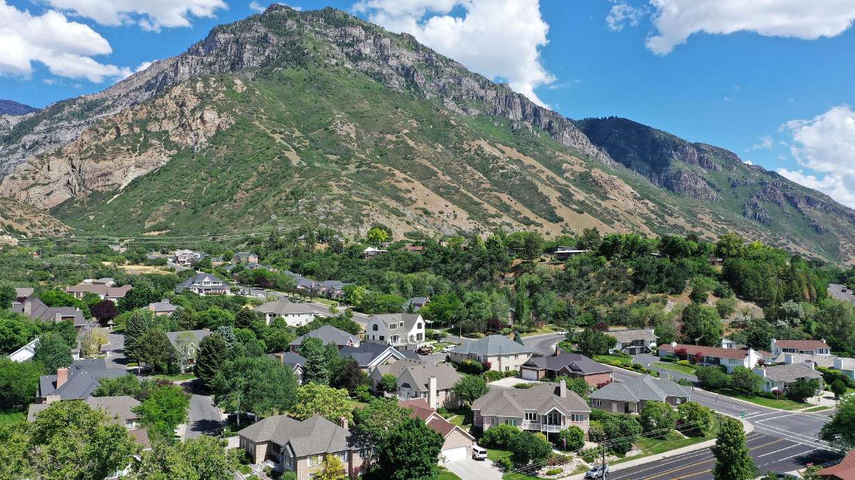 Homes on Provo's east bench are pictured on June 23. The Provo-Orem metropolitan area was the youngest metro area in the nation in 2021, according to a new Census Bureau report.