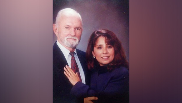 Authorities identified the Maidenwater victim, whose body was found in southern Utah off state Route 276 about 40 miles north of Lake Powell near Maidenwater Spring in 1998, as Lina Reyes-Geddes, of Ohio, in 2018. On Friday, police announced they have identified her killer as her husband Edward Geddes, pictured with her, who is now deceased.
