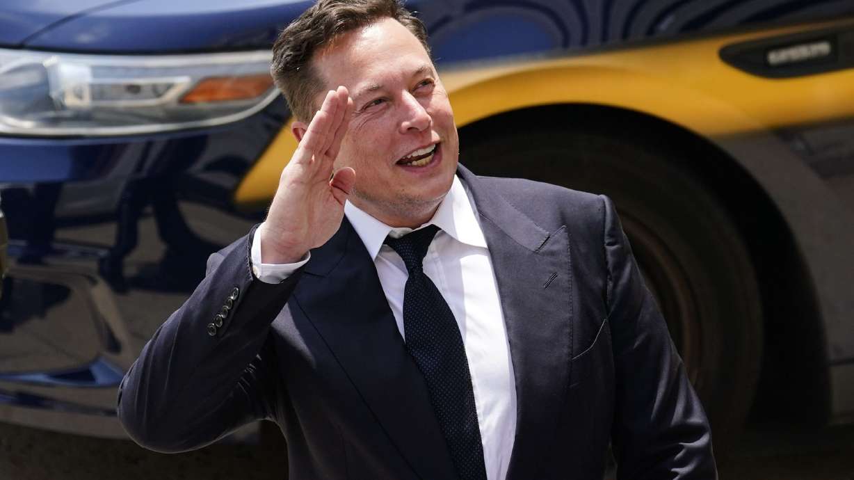 Tesla CEO Elon Musk departs from the justice center in Wilmington, Del., Tuesday, July 13, 2021. Musk recently topped 100 million followers on Twitter and is still considering a purchase of the social media platform.