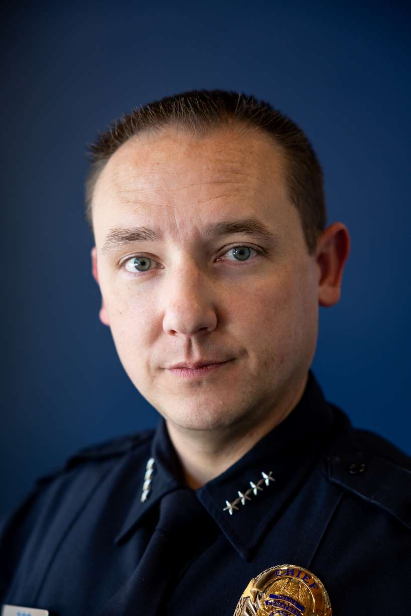 Randy Porter, chief of the Granite School District police department, poses for a photo at Rosecrest Elementary in Salt Lake City on Thursday. In the wake of last month's mass shooting at Robb Elementary School in Uvalde, Texas, Utah Gov. Spencer Cox said that it's more than likely "it will happen in the state of Utah one day." So, just how prepared is the Granite School District Police Department in responding to the unthinkable?