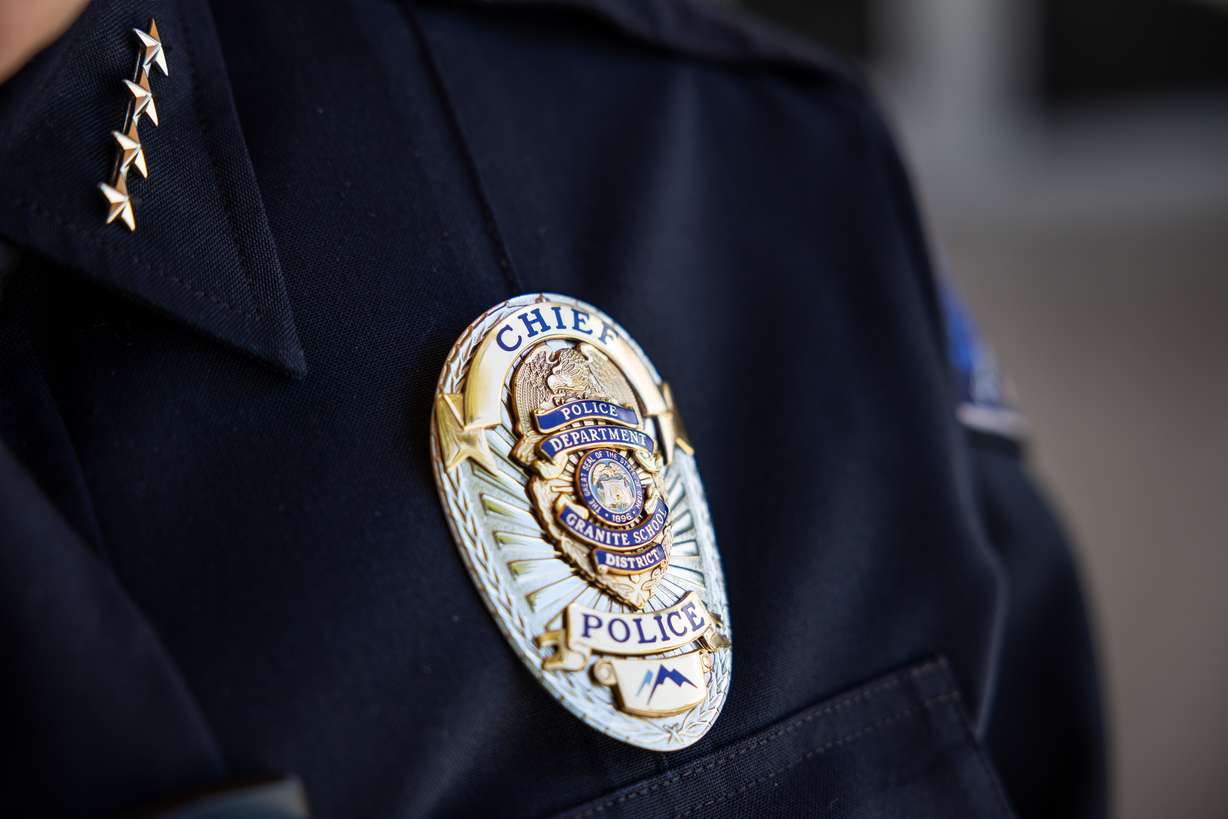 Randy Porter, chief of the Granite School District Police Department, poses for a photo at Rosecrest Elementary in Salt Lake City on Thursday. In the wake of last month's mass shooting at Robb Elementary School in Uvalde, Texas, Utah Gov. Spencer Cox said that it's more than likely "it will happen in the state of Utah one day." So, just how prepared is the Granite School District Police Department in responding to the unthinkable?