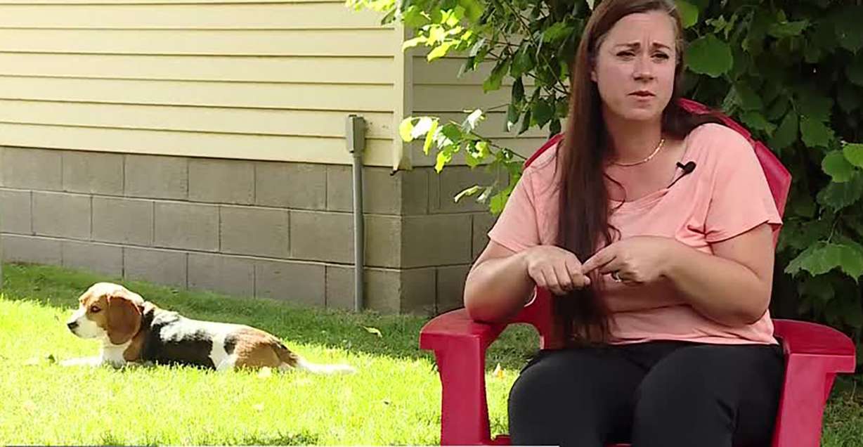 Natalie Maxwell talks to KSL on Thursday, June 30, 2022. Maxwell and her family were hiking near Bryce Canyon last week when their dog Penny got bit by a rattlesnake.