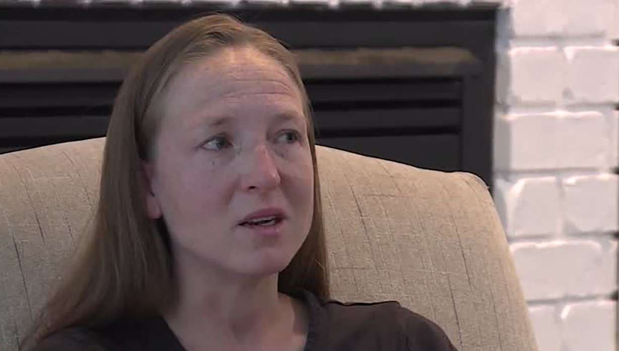 Danielle Bradshaw talks to KSL on Thursday. She nearly drowned at Herriman Reservoir Wednesday before being rescued by an off-duty officer.