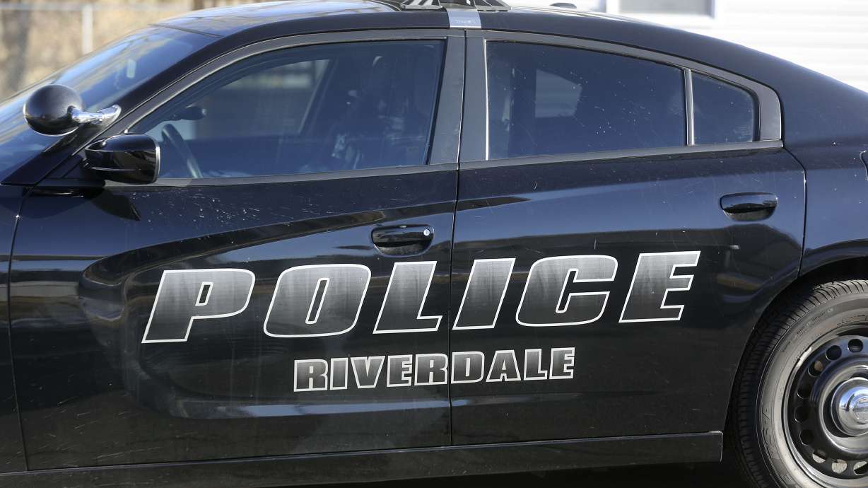Riverdale police say a man on a riding mower was killed Thursday when the mower went over the edge of a steep terrace.