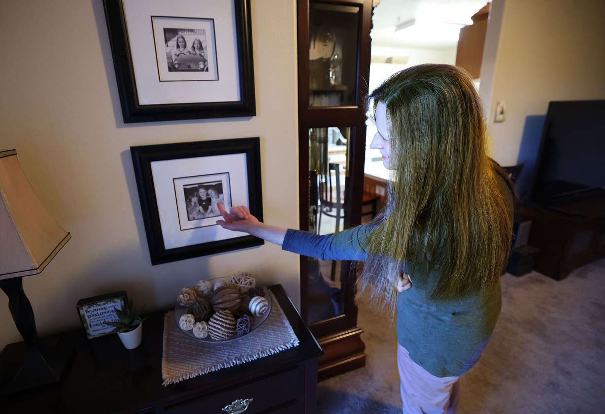 Debbie Koontz talks about her children at her apartment in Pleasant Grove on June 21. Koontz shares her apartment with her son and daughter, and they are buying a house together.