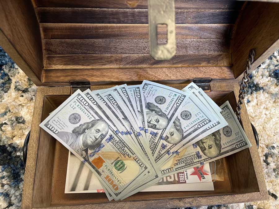 A business hid $2,000 in a treasure box somewhere in eastern Idaho, along with tickets to the Idaho Falls Zoo, raceway, the Museum of Idaho and other partnering businesses.