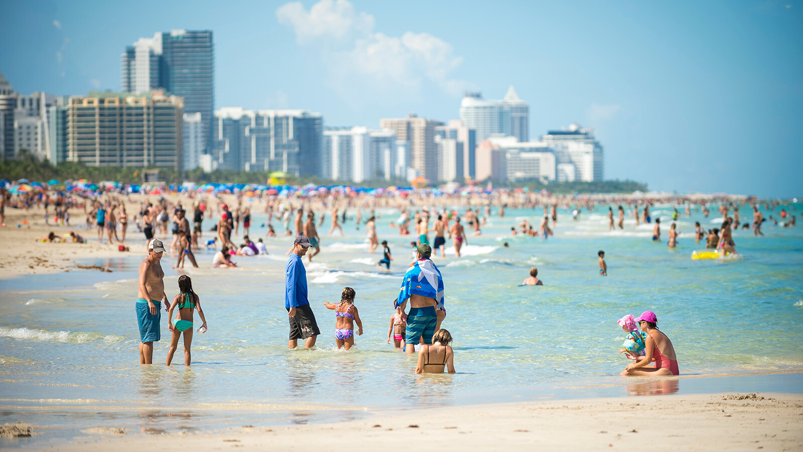 Crowds flock to the sea and sand of South Beach in Miami and Florida is No. 4 in drowning deaths per 100,000 people in the United States.