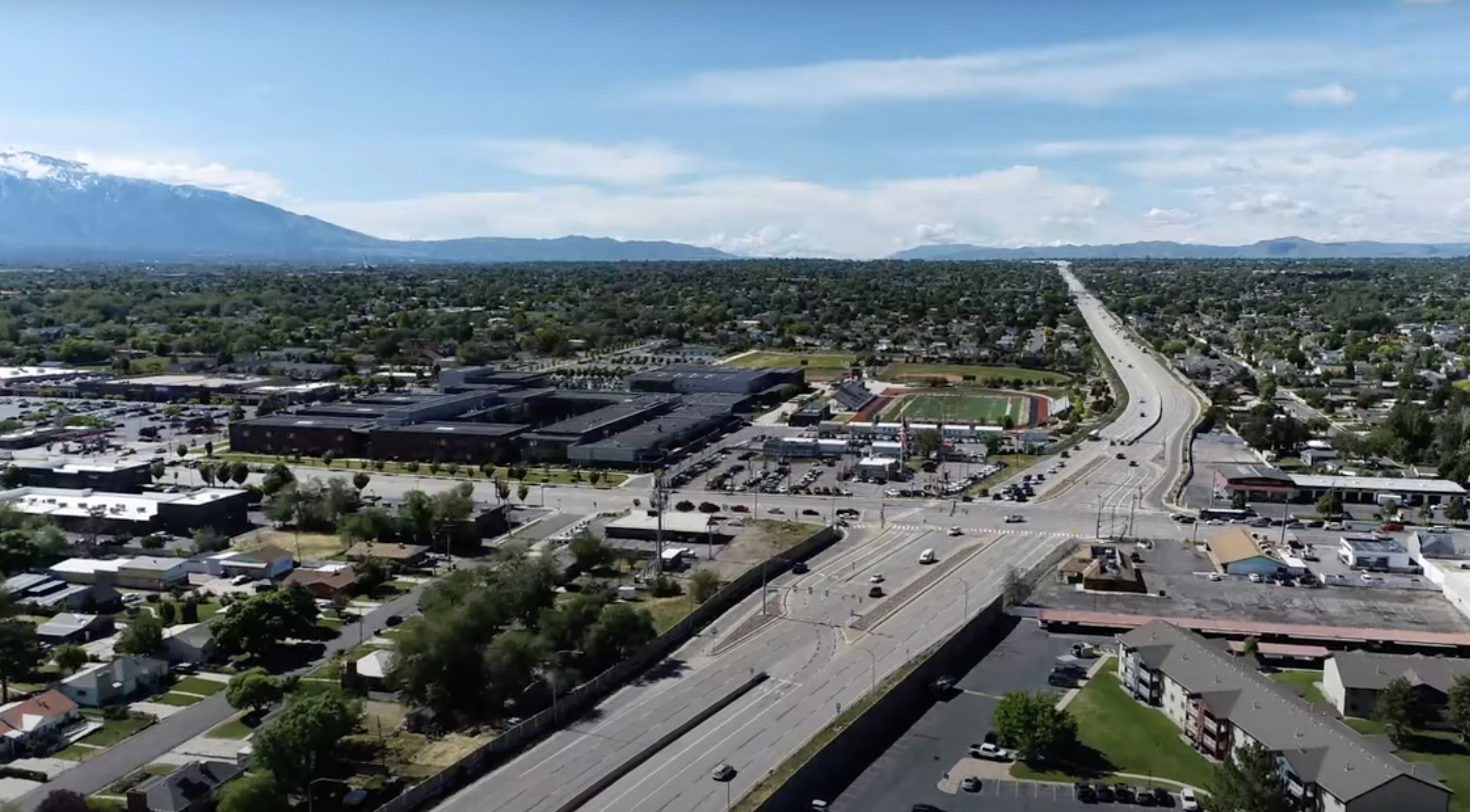 Bangerter Highway by 3500 South in West Valley City. The section of the highway is the focus of a new UDOT project that aims to enhance the highway as its use continues to grow.