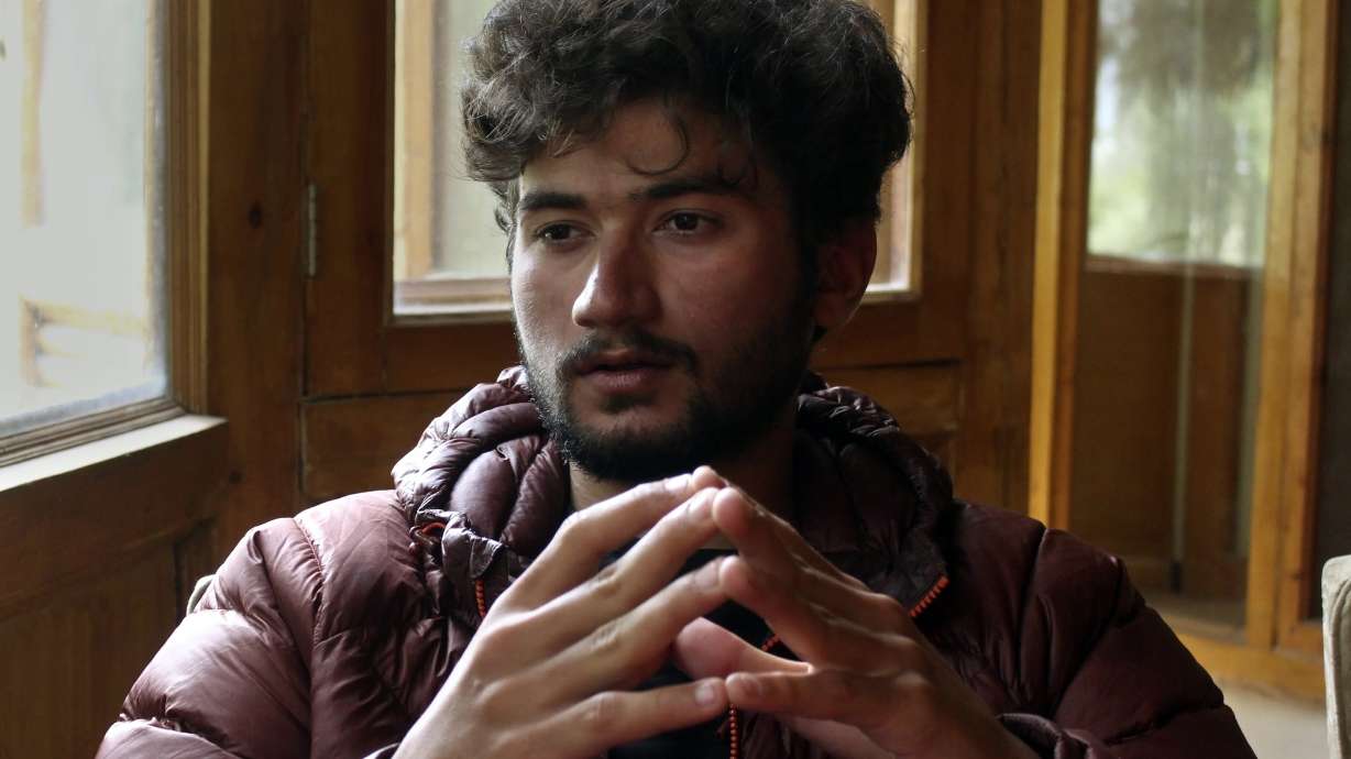 FILE - Pakistani mountain climber Shehroz Kashif, 19, gives an interview to The Associated Press, in Skardu, a town in the Gilgit Baltistan region of northern Pakistan, Sunday, Aug. 1, 2021. Kashif, who became the youngest climber of one of the world's highest mountains is safe after going missing during his latest expedition to another peak, an official said Thursday, July 7, 2022.