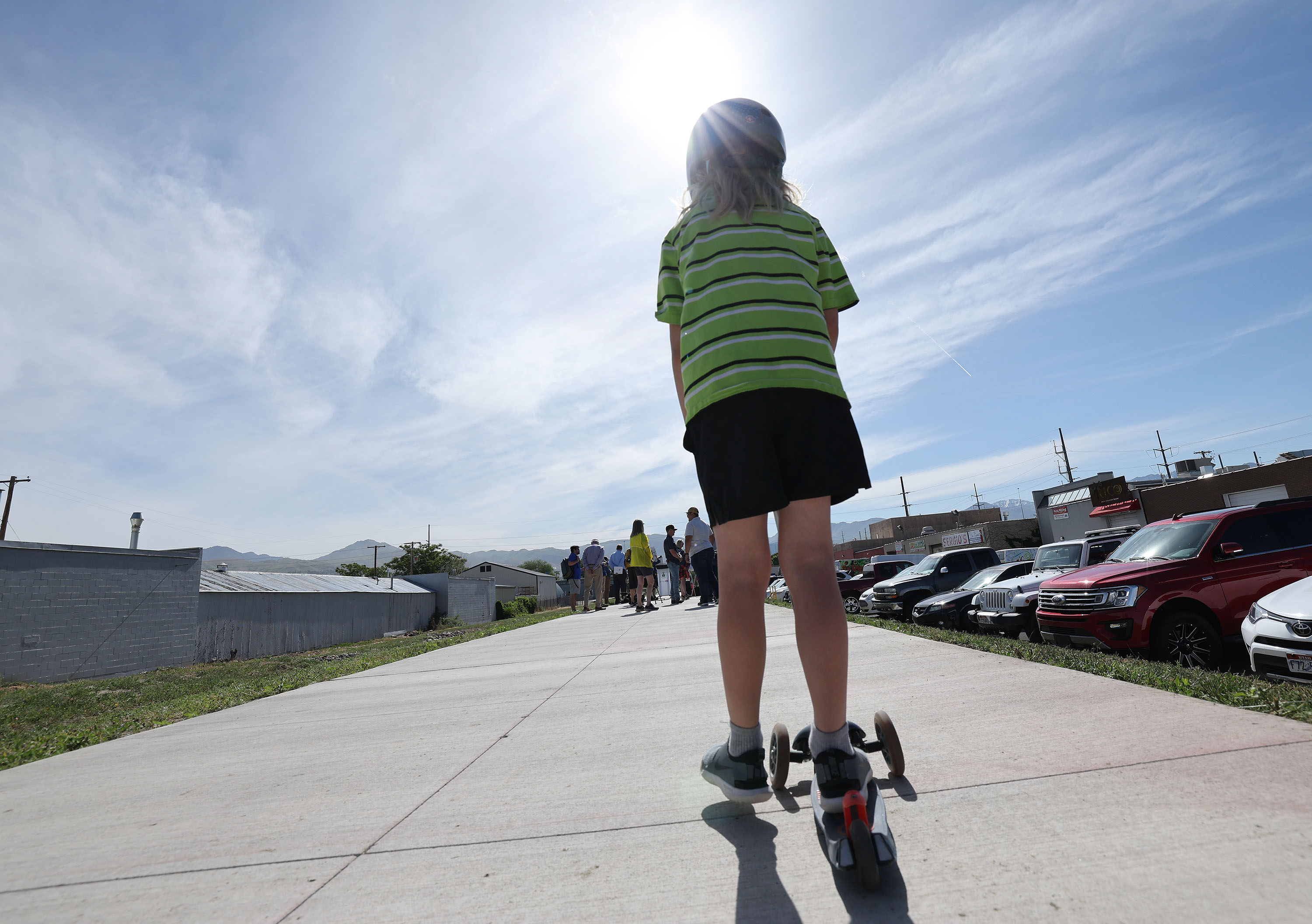 Isaac Lundmark rides on the Folsom Trail in Salt Lake City on Tuesday, June 7. Salt Lake City received $15.6 million in state funds last month, which will go toward various first and last-mile projects across the city.
