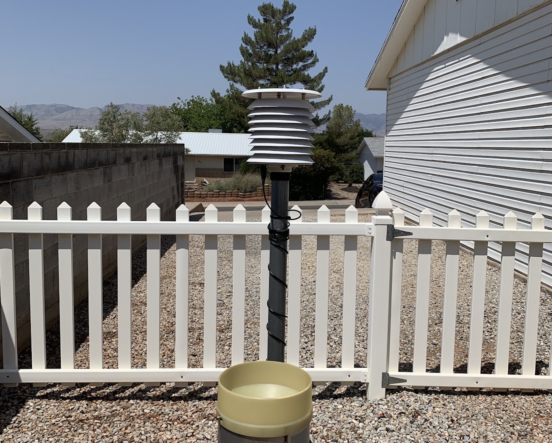 A Cooperative Observer Program station in St. George on July 15, 2021. A new report confirms the station accurately recorded a temperature of 117 degrees on July, 10, 2021, matching an all-time state record.