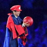 Abe impersonated 'Super Mario' to promote Tokyo Olympics