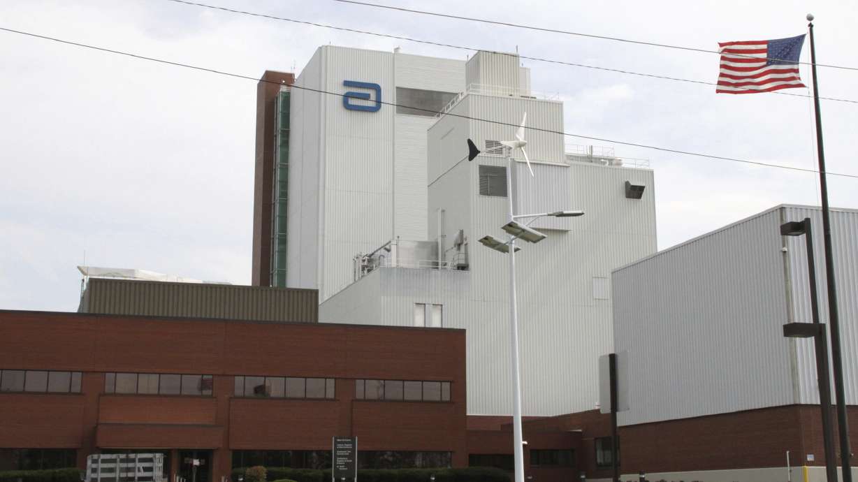 An Abbott Laboratories manufacturing plant is shown in Sturgis, Mich., on Sept. 23, 2010. Production of baby formula has resumed at the Abbott Nutrition factory in Michigan whose February shutdown over contamination contributed to a national shortage, a company spokesman said.